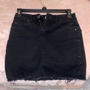 Garage Black Denim Skirt
